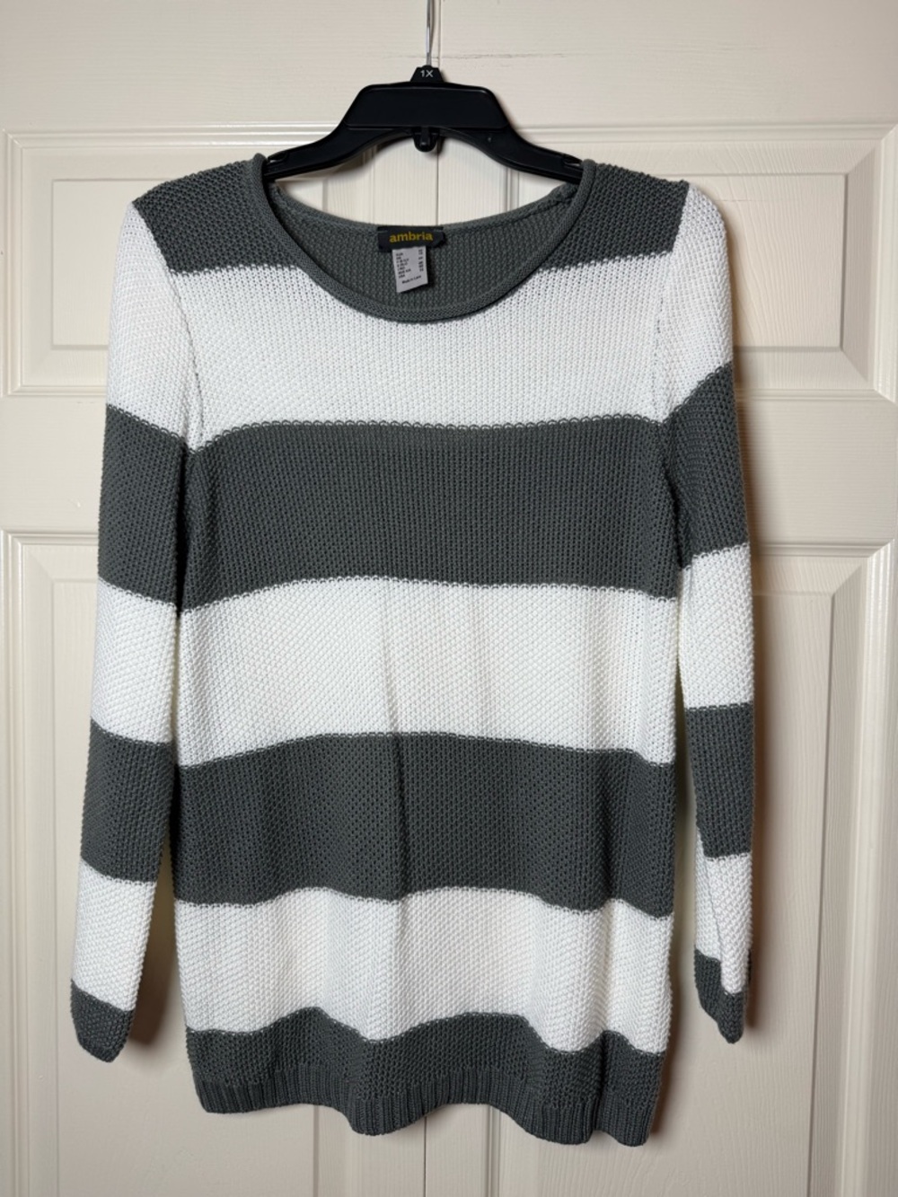 Ambria Striped Pullover Sweater